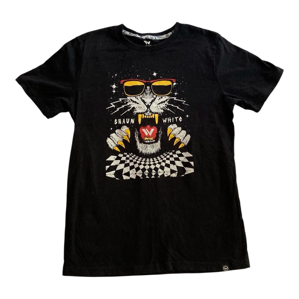 Shaun White Black Graphic T-Shirt Boys Pre-Owned
